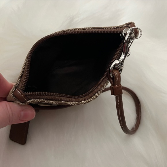 Coach | Signature Small Brown Monogram Wristlet - Picture 6 of 7